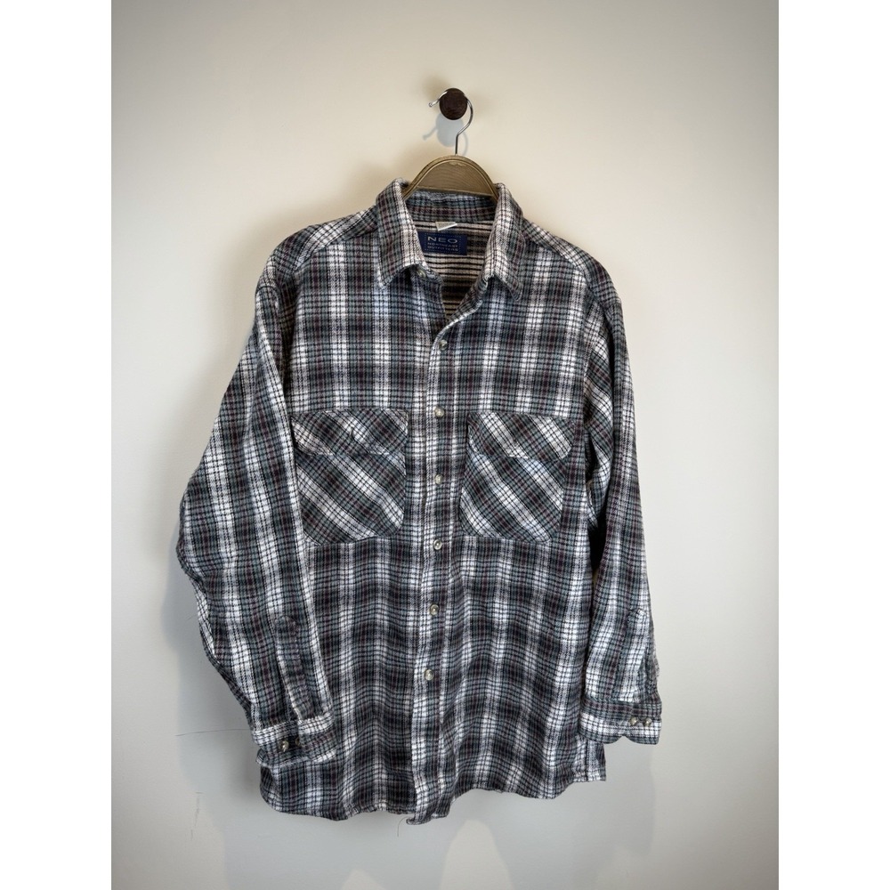 Flannel Shirt Vintage 90s Y2K Large Northeast Outfitters Mens Cozy Outdoor